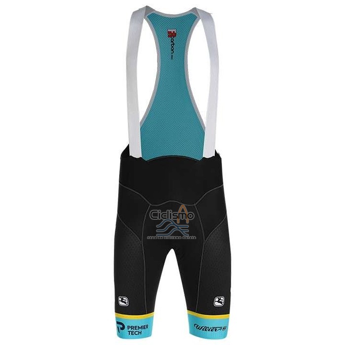 Astana Ropa Ciclismo Culotte Corto 2020 Mangas Cortas AMarillo Azul